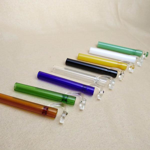 Multiple Colors Glass Hand Pipe For Tobacco Pocket Size 3.9 Inch
