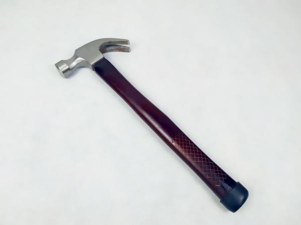 Colored Laser marking wooden handle and polishing surface Forged Steel Claw hammer
