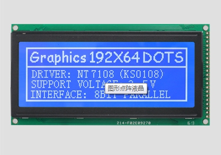 Промышленный 5V/3.3v LCM 192x64 Графический ЖК-модуль 120x62 Точковый матричный дисплейный модуль