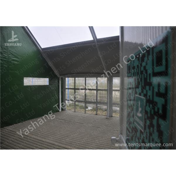 Green Cover UV Resistant PVC Fabric Tent Structure For Coffee Parties