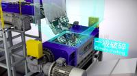 Máquina durável do tratamento de desperdício industrial multifuncional com motor
