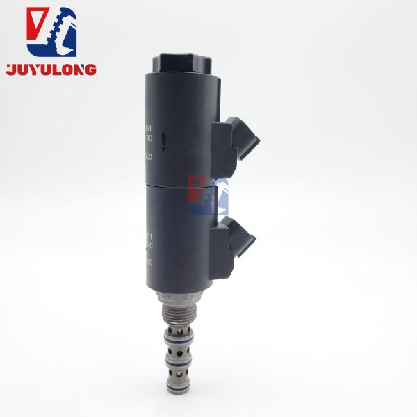 JUYULONG  pilot Safety Solenoid Valve 24VDC for  Wheel Excavator 210/240/290B Construction Machinery Parts