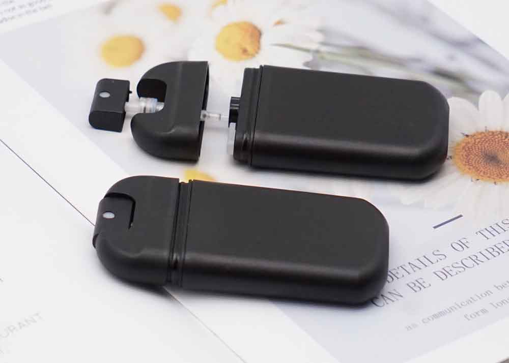 Флакон духов кредитной карточки желтого атомизатора цвета 38ml пластикового Refillable