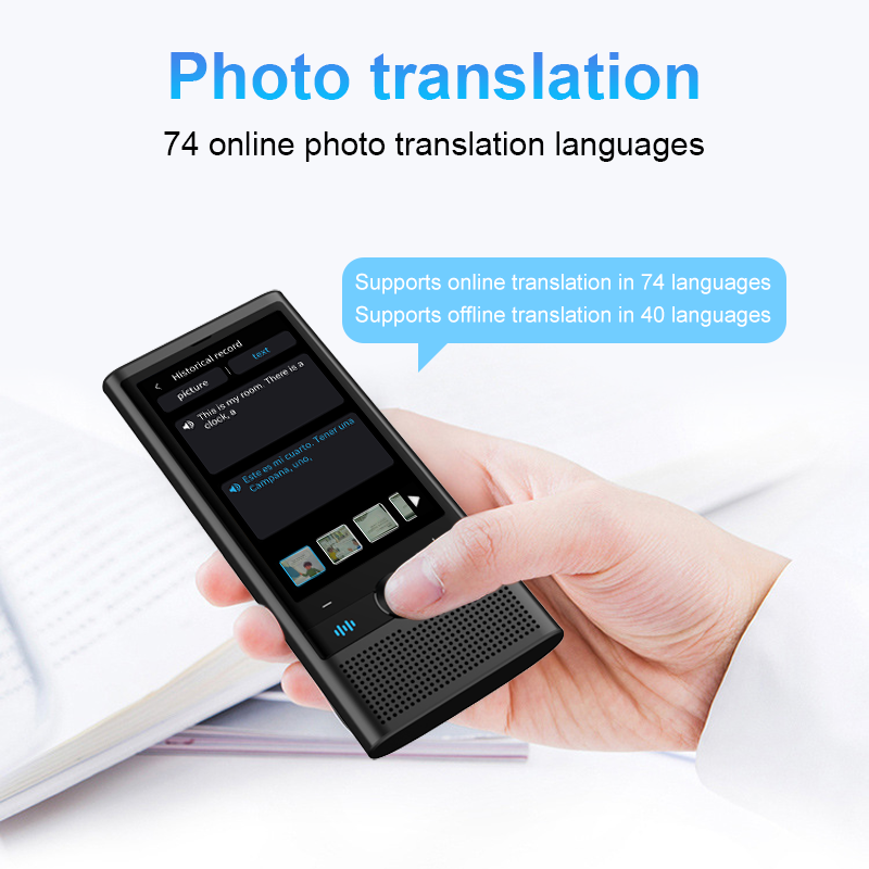 Smart AI Translator Device Portable Translation Machine Support Voice Text Scan Translation