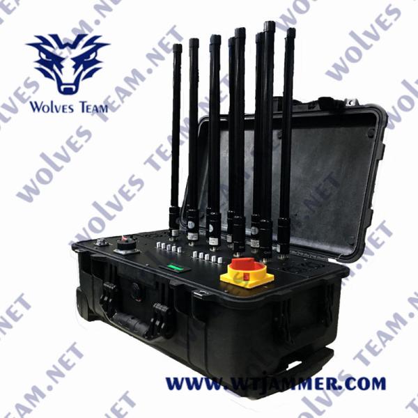 aparelho de interferência do sinal do zangão 600W de 2400-2500MHz 2500m