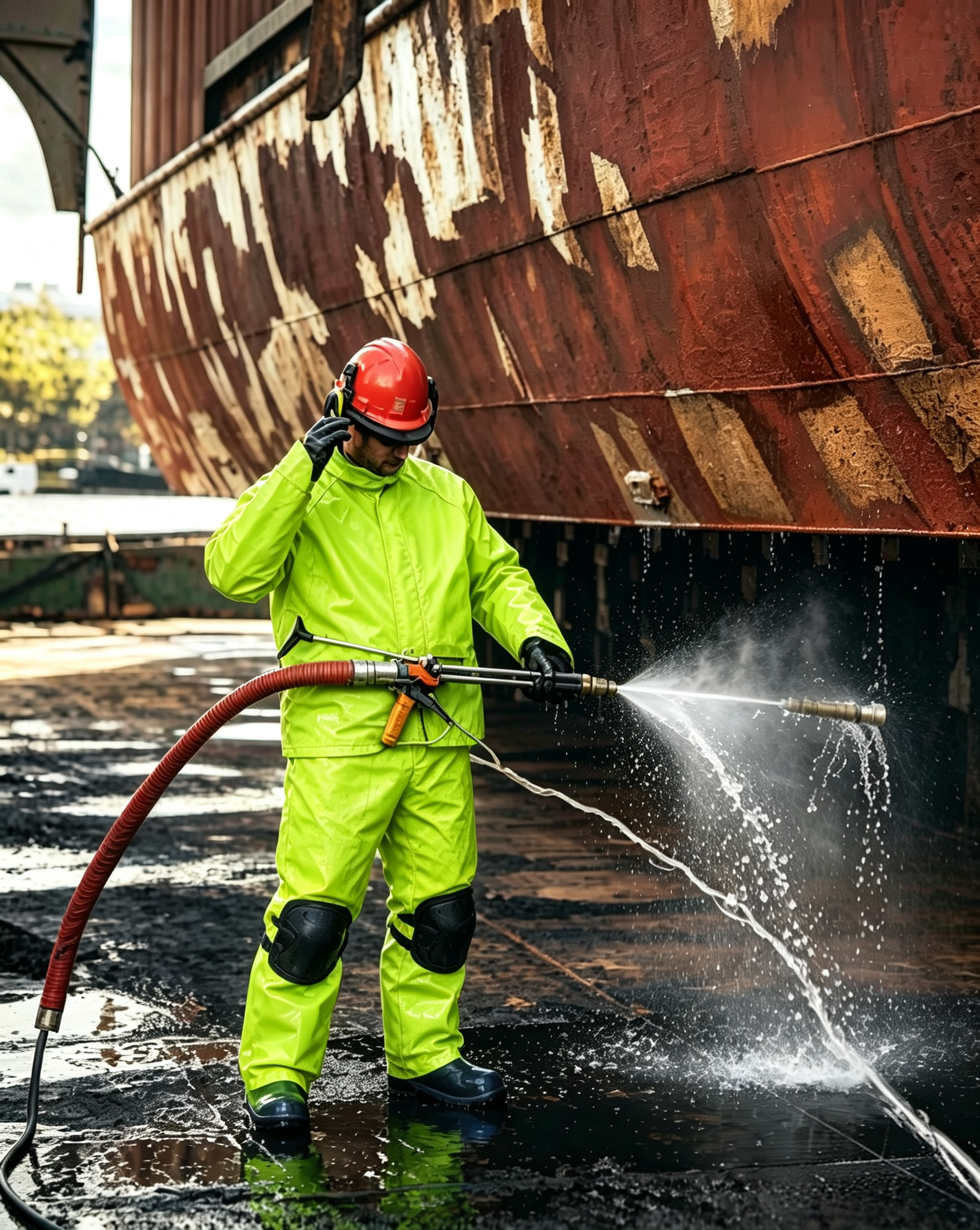 Full Body Industrial Safety Coveralls Waterproof Heavy Duty Work Overall Flexible