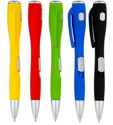 Led light gift style promotional plastic ball pen, ball pen with led light for advertising