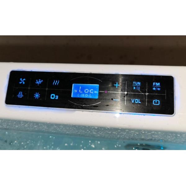 Estimated Delivery Time 1500mm Front Glass Corner Hydro Massage Bathtub with 6 Big Jets