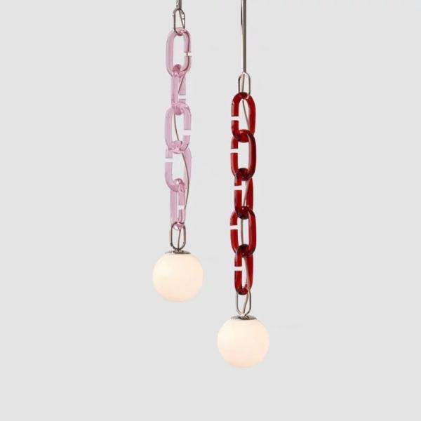 Nordic Chandelier Simple Glass Ball Designer Living Room Glass Dining Room Pendant Light