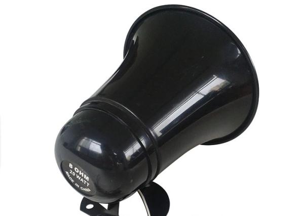 10W Plastic Full Range Horn Speaker , Powered PA Horn With AC / DC Power Supply