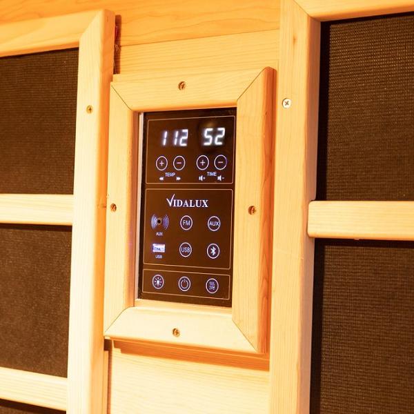 Indoor Wooden Small Infrared & Steam Combination Sauna 2 Person