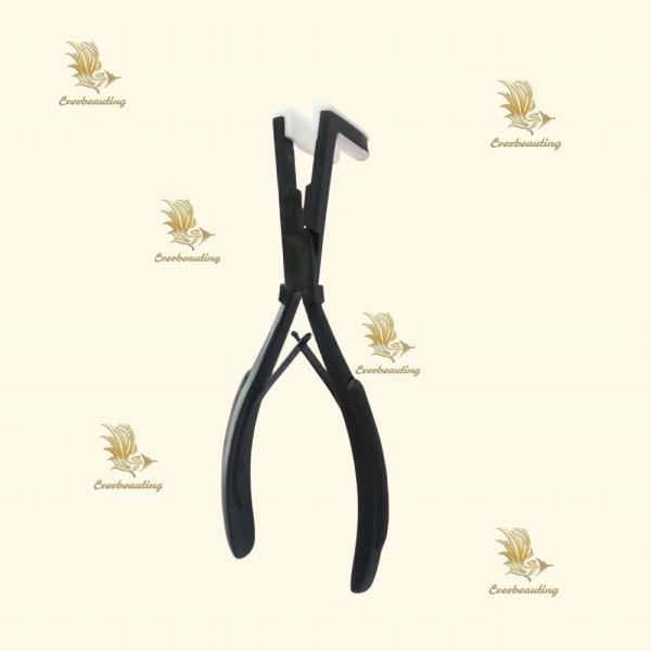 Hair Extension Plier Professional Black Color Tape in Hair Pliers Stainless Steel
