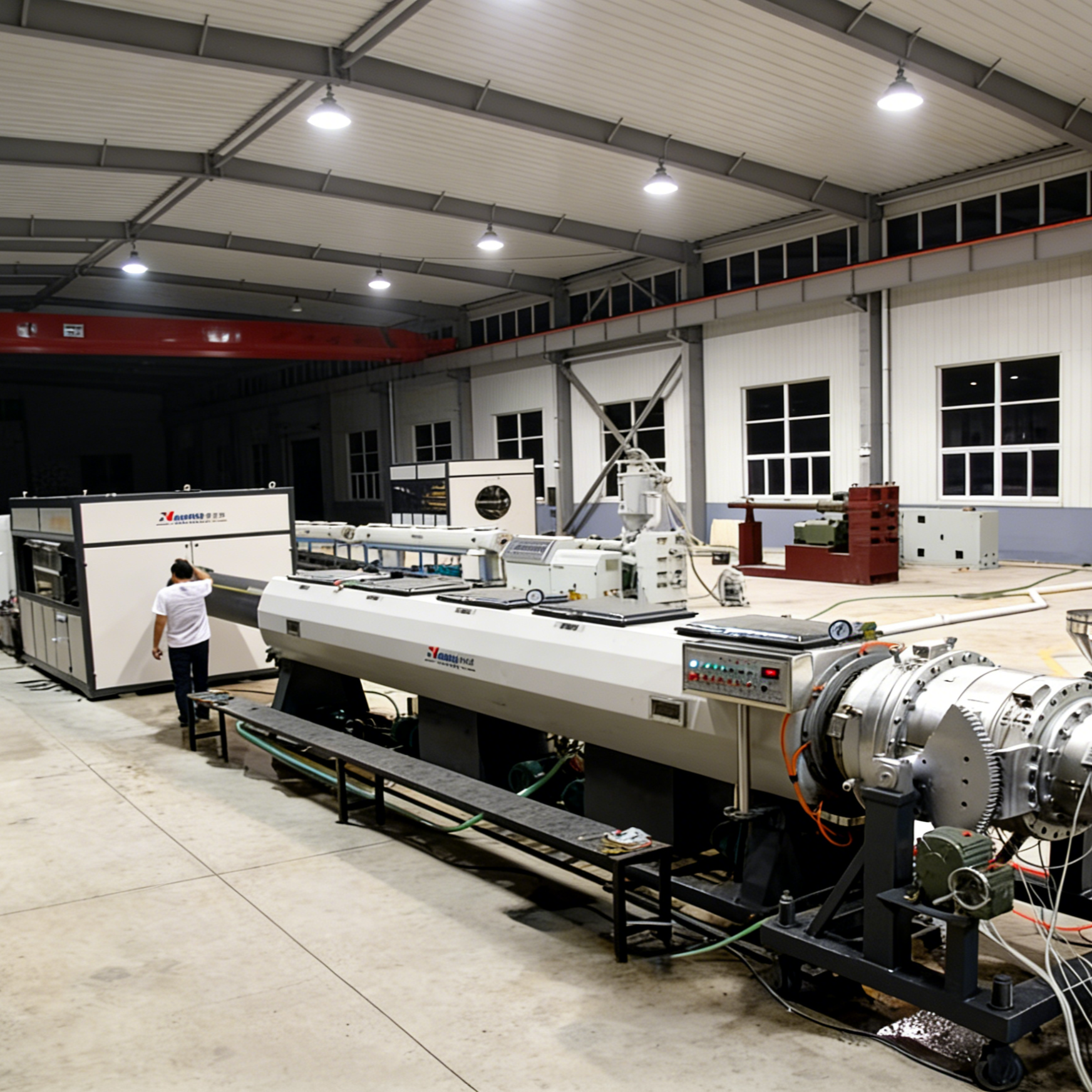 HDPE Pipe Production Line for 16-1600mm PE80/PE100 Pipes with Control System