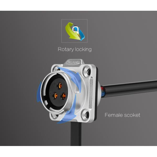 CNLINKO Power Plug Socket Solar Panel Connector 3 Pin for Solar Street Light