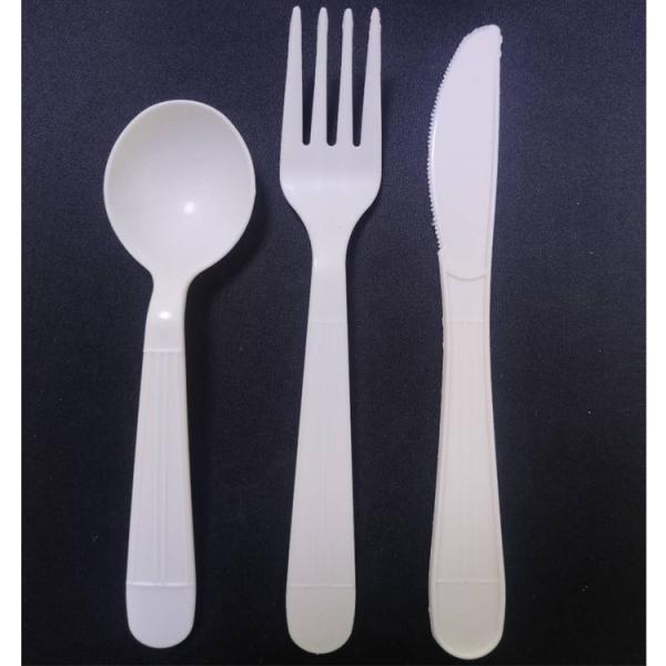Straight Style Disposable Biodegradable Plastic Knife Fork Spoon 2.700kg Gross Weight