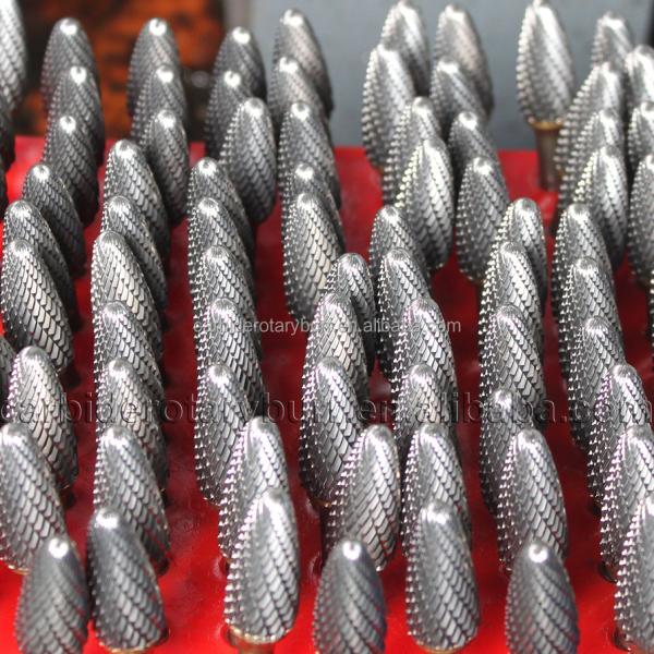 Customized High Quality  Power Tools Parts Gold Coated Electric Hardware Grinding Tool Yellow Coating Tungsten Carbide Burrs