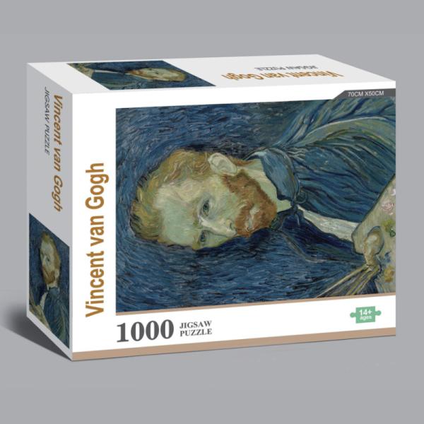 Custom Van Gogh Portrait 1000 Piece Fine Art Jigsaw Puzzles For Adult Toys