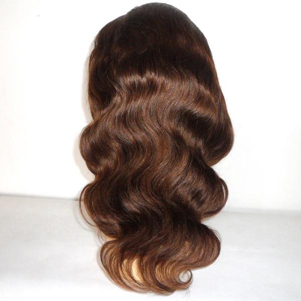 Top Quality Body Wave Brazilian Human Hair Bleached Knots Lace Front Wigs