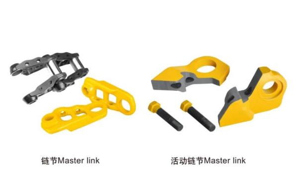 Chaîne de traces scellée et lubrifiée pc200 forgeage de la coulée Master Link pour 23B-23-21300