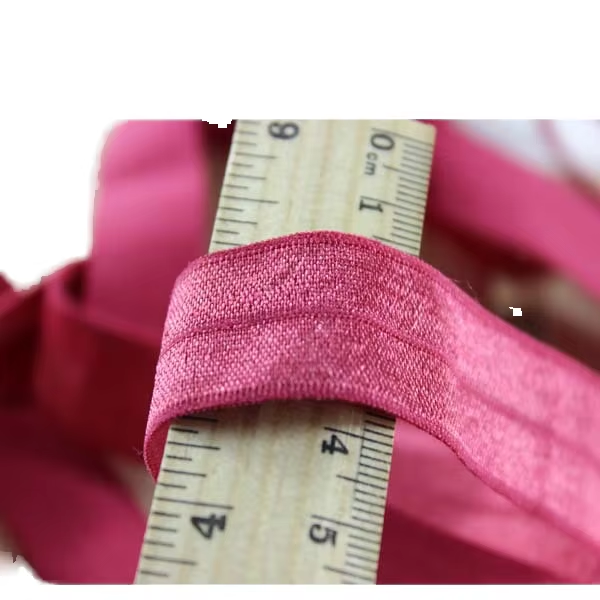 Shiny Bias Elastic Webbing 20mm Width Spandex Material with Oeko-Tex Certificate Stretch Feature