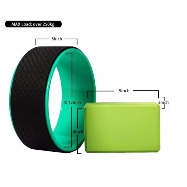 0.13M Yoga Exercise Wheel EVA 15 Inch Home Yoga Roller Wheel Exercises