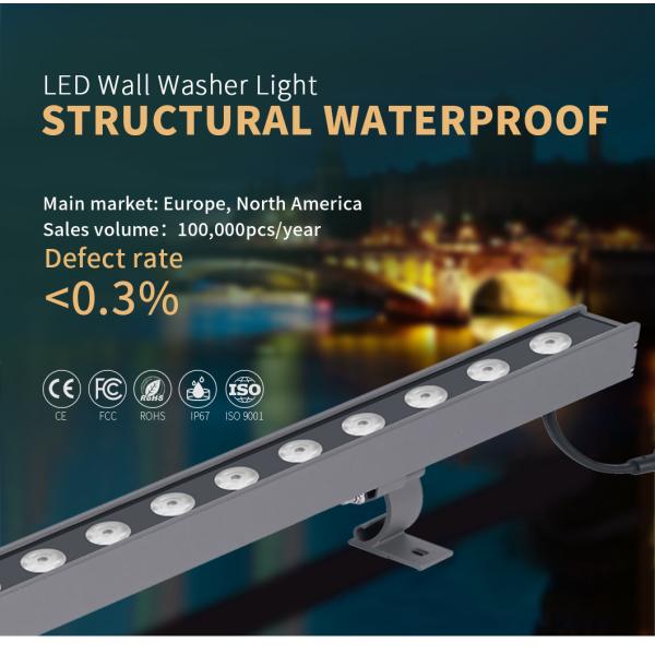 Смертная казнь через повешение света 24W шайбы стены IP67 SMD3030 RGB 500LM