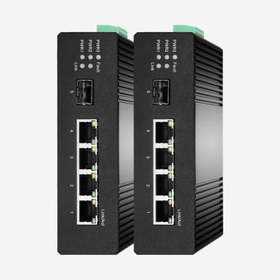 Interruptor industrial de 100 Mbps ethernet de IP30 com 1 SFP 4 portos RJ45