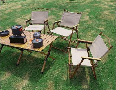 Kermit Chair Foldable Portable Ultra-Light Metal Chair, Portable Wood Beach Chairs, Outdoor Folding Chair