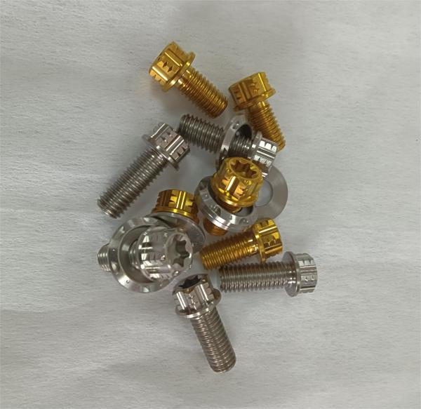 Titanium Fully Threaded Hex Socket Flange Bolt With Gr1 Gr5 Gr12 Customized