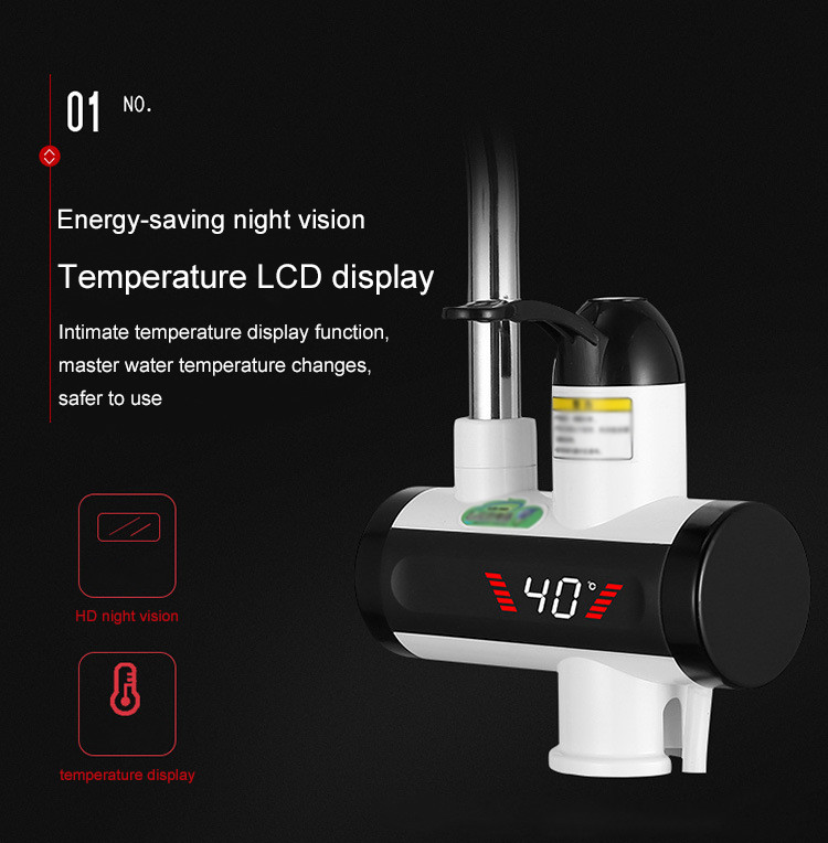 кран горячей и холодной воды быстрое электрическое IPX4 элемента SS304 30-60℃