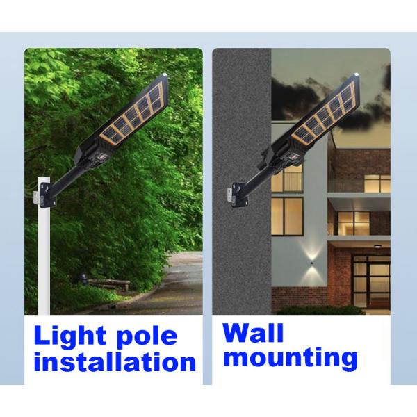 ABS Material Solar Motion Sensor Waterproof Security Yard IP68 All In One Led Street Light