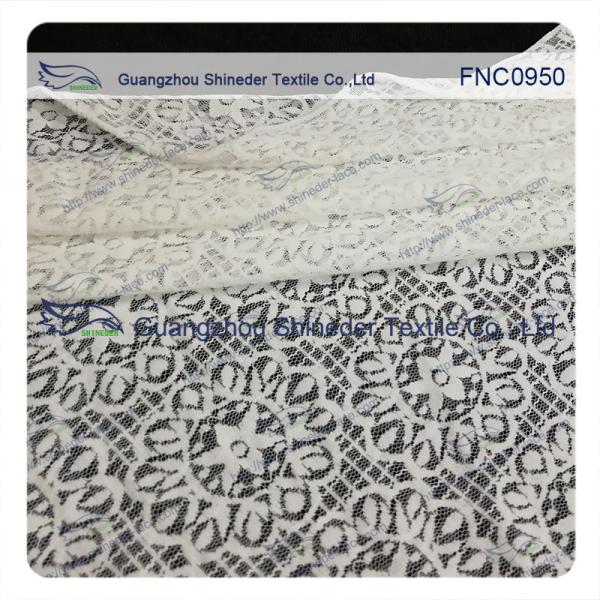 Sunflower Star soft  Bush Nylon & Cotton lace fabric for lady dress