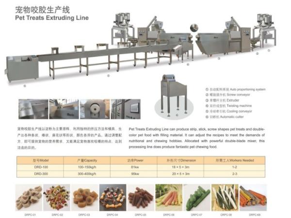 Equipamento novo da extrusão do alimento de 2018 petiscos do cão do CE da circunstância 35-100 quilowatts do poder