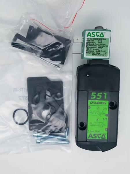 1/4 3 Way And 4 Way Compact Solenoid Spool Valves Asco Series 551 Line