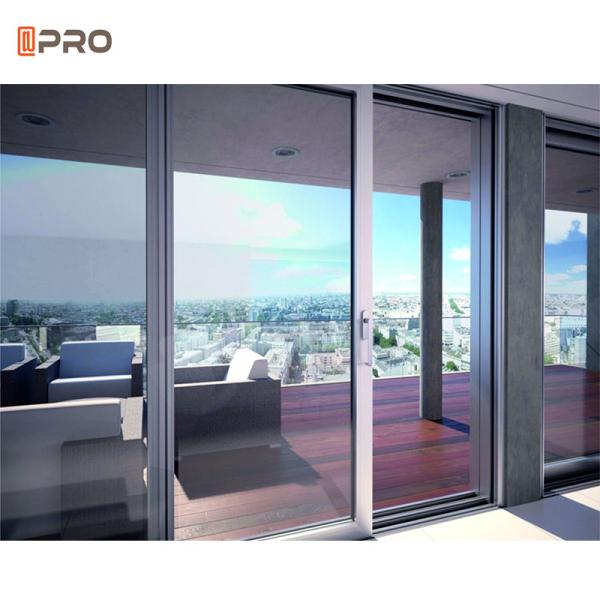 Slim Aluminium Frame French Patio Doors Single Double Triple Glass Sliding Door For Exterior