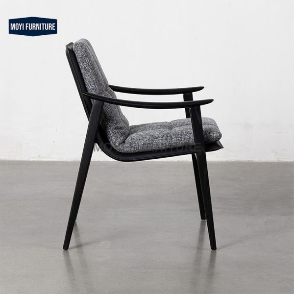 Custom Dining Room Furniture PU Leather Upholstered Chair Accent Chair Restaurant Cafe Hotel Dining Chair