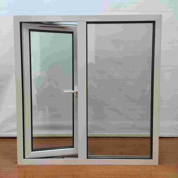Surface Mounting Aluminium Glass Window White Aluminum Casement Window Customizable