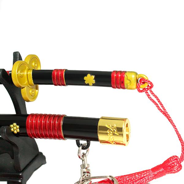 One Piece Zoro Enma Black 3D Model Keychain Sword Mini Katana