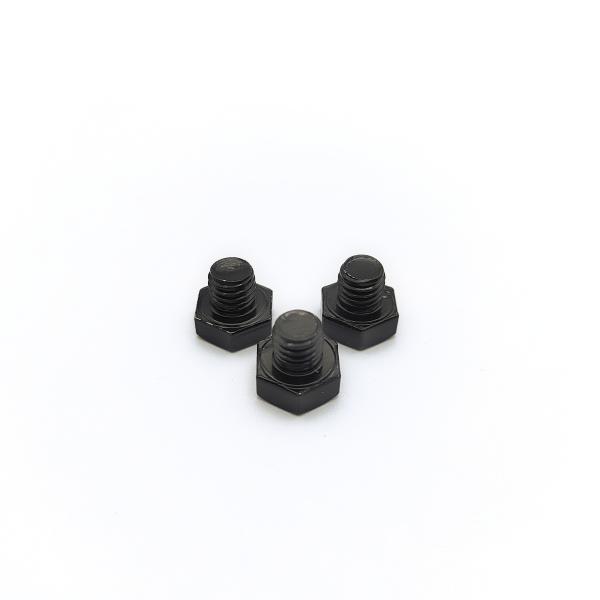 Tornillo hexagonal M8x1.25mm de acero inoxidable 12.3mm negro electrochapado