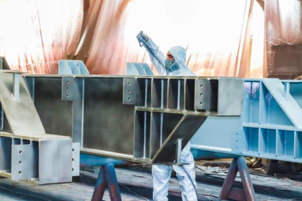 Metal Wear Resistance Aluminium Spray Painting UV Resistance High Temp Aluminum Paint