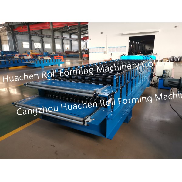 Trapezoidal Corrugated Glazed Step Tile Press Roof Roofing Sheet Roll Former Forming Making Machine Machinery Price Manufacturer
