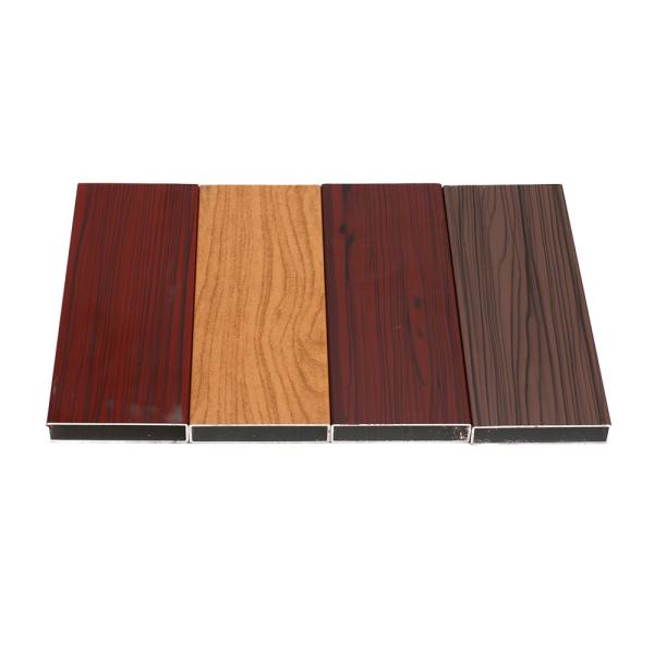 OEM Wood Finish Aluminium Profiles For Building Decoration Materials