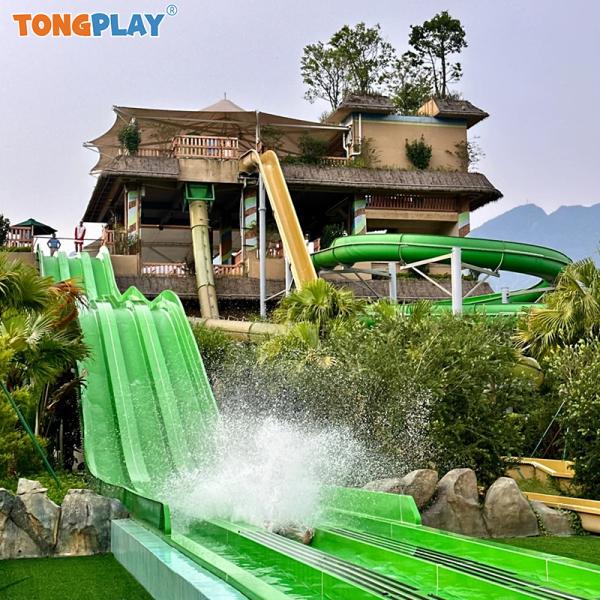 Platform Height 6-18m Rainbow Water Slide The Perfect Outdoor Activity for Adventure-Seekers