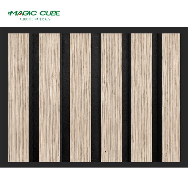 2400*600*21mm Painéis acústicos decorativos de madeira para edifícios de escritórios