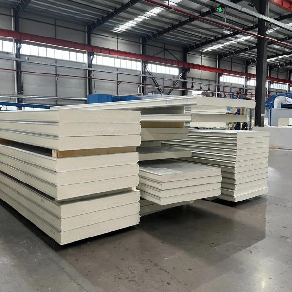 Modern Design Style Warehouse Exterior EPS Polyurethane Rock Wool Sandwich Panel