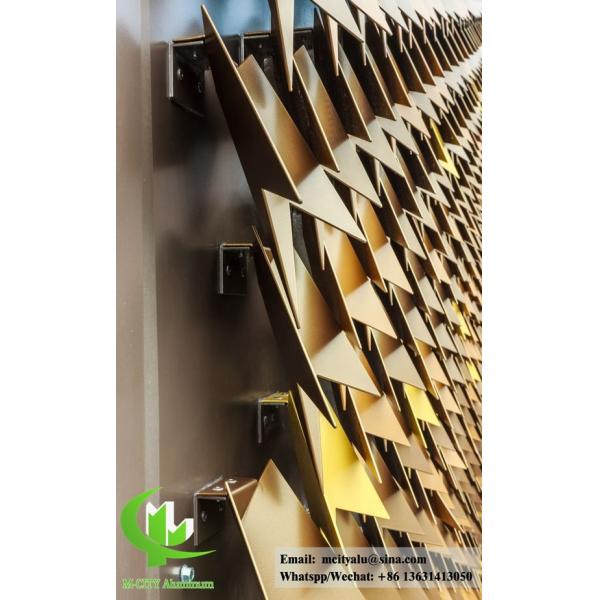 Архитектурная алюминиевая фасадная система с твердой алюминиевой панелью на заказ