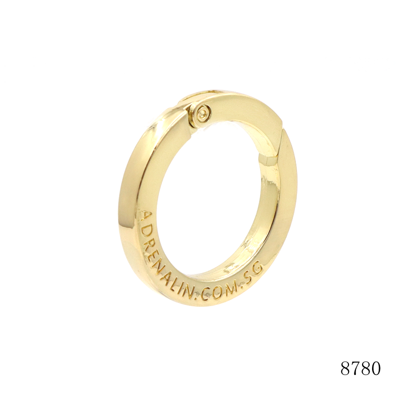 Top Quality Standard 26.5mm Metal Spring O Ring Customized Logo Push Gate Ring