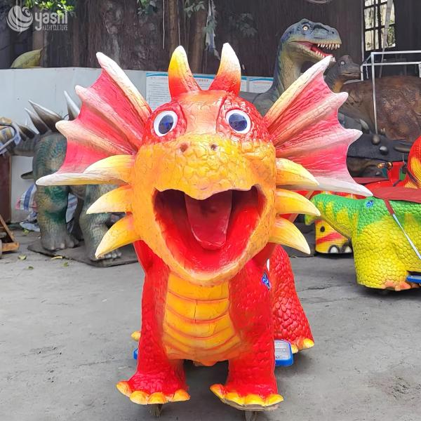 Shopping Mall Kids' Rideable Dinosaur Electric Ride On Car Animated