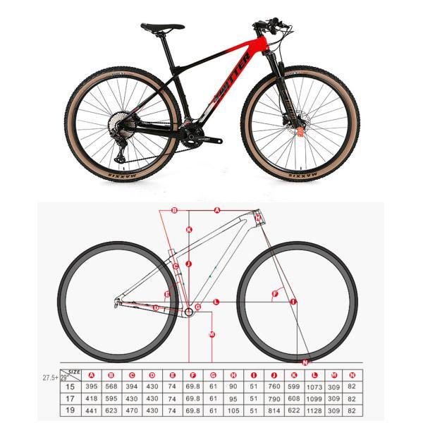 SHIMANO XT 24S 29 Inch Carbon Fiber Mountain Bike , Carbon MTB Bike For Adult
