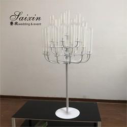 25 Arm Black Metal Candelabra Candle Holder Wedding Decoration 150CM